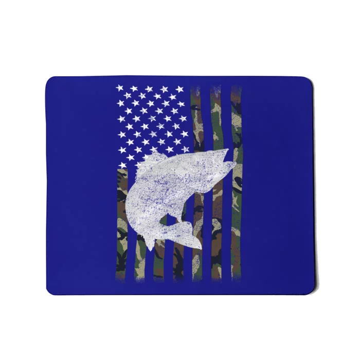 Walleye Fishing Camouflage Flag Angler Gift Mousepad