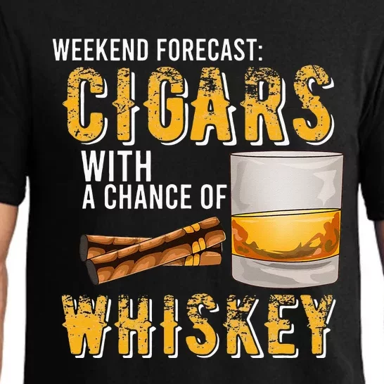 Weekend Forecast Cigars With Chance Of Whiskey Gifts Pajama Set