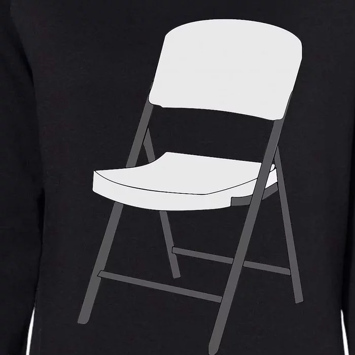 White Folding Chair Womens California Wash Sweatshirt