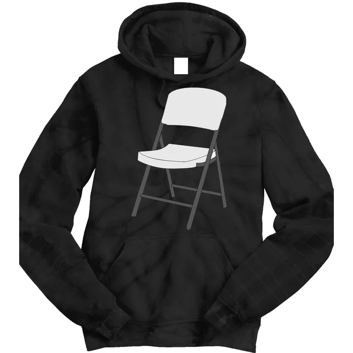 White Folding Chair Tie Dye Hoodie