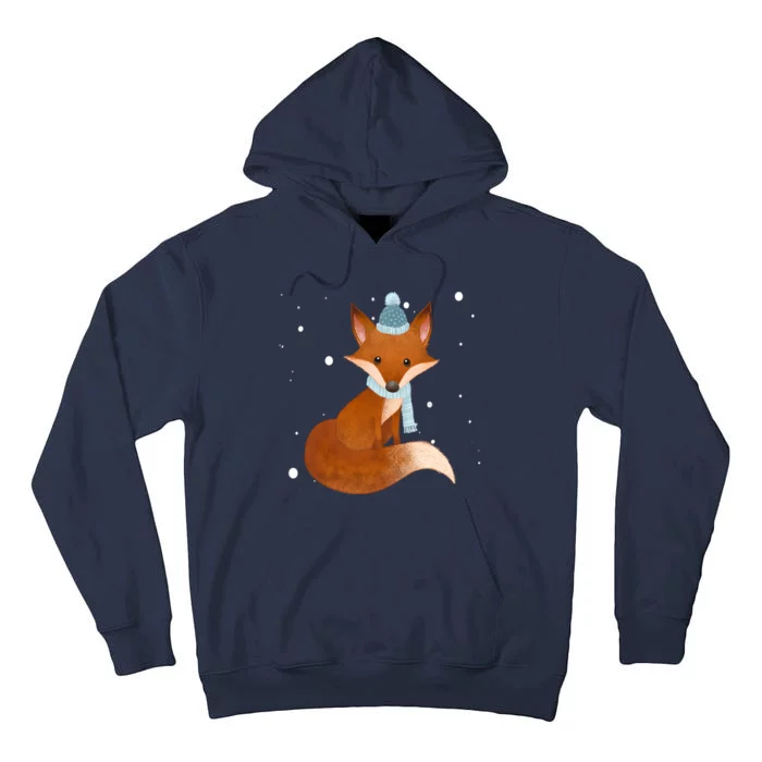 Winter Fox Cute Tall Hoodie