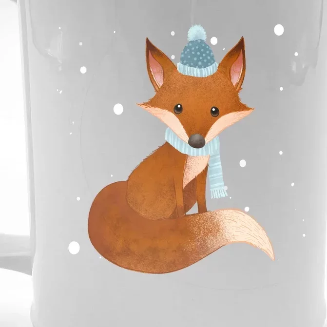 Winter Fox Cute Front & Back Beer Stein