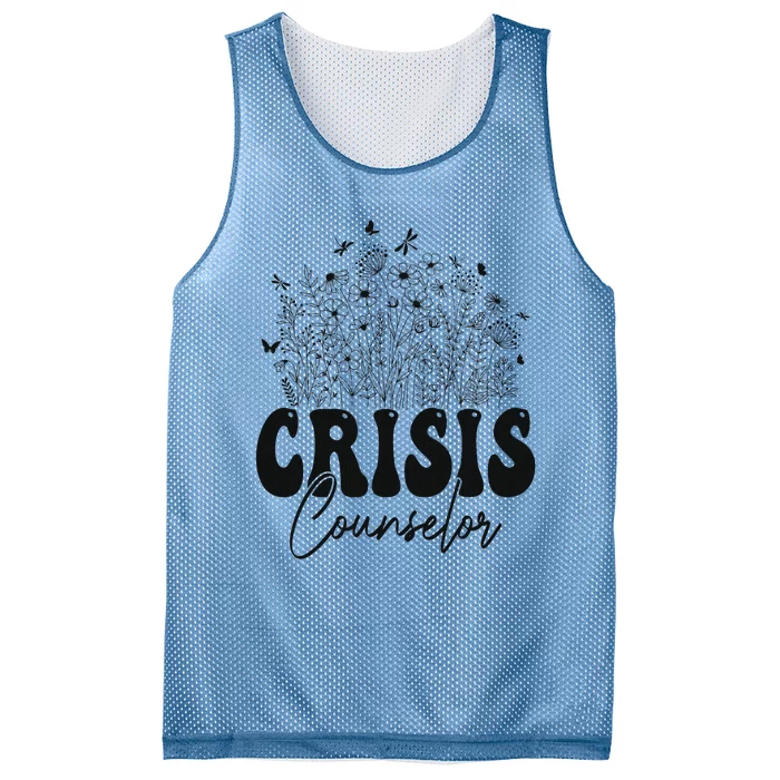 Wildflower Floral Crisis Counselor Graphic Design Mesh Reversible Basketball Jersey Tank