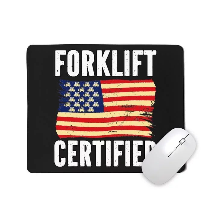 Warehouse Forklift Certified Mousepad