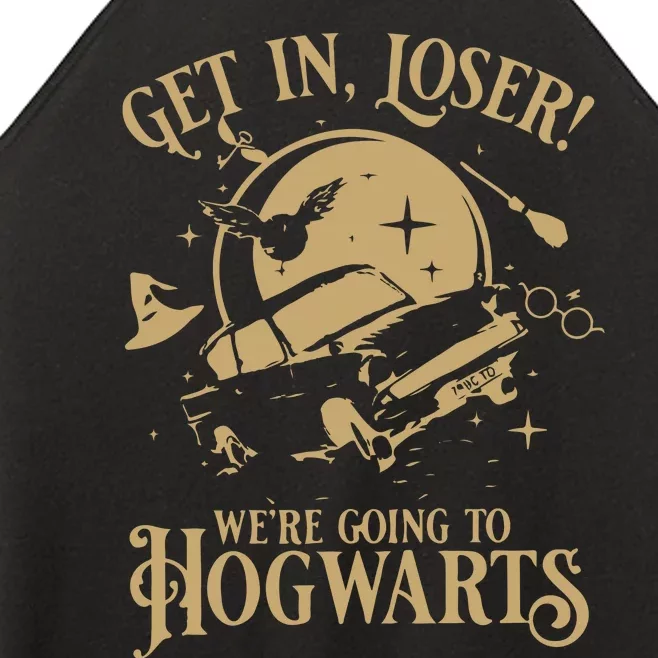 Wizard Flying Car Get In Loser Were Going To Hogwart Women’s Perfect Tri Rocker Tank