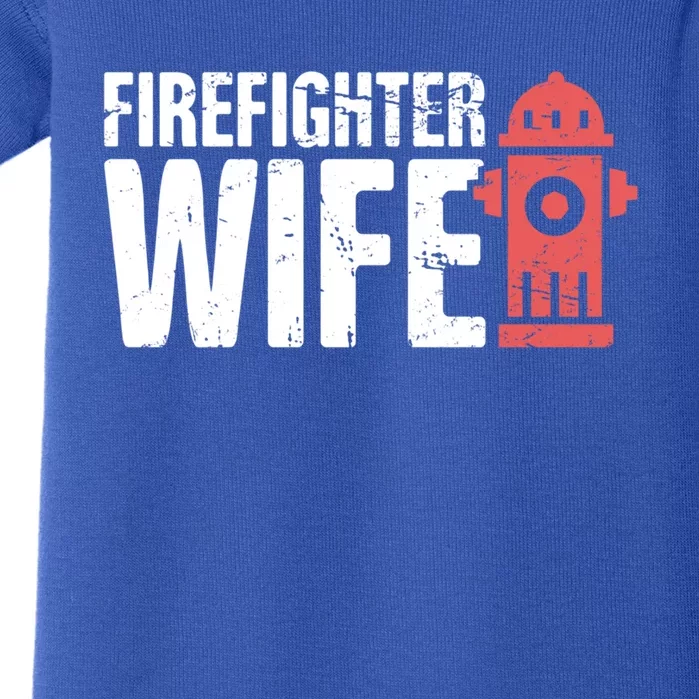 Wife Fire Departt And Fire Fighter / Firefighter Gift Baby Bodysuit