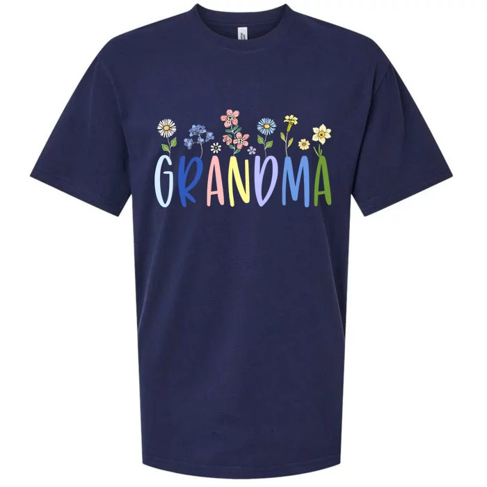 Wildflower Floral Design Grandma Sueded Cloud Jersey T-Shirt