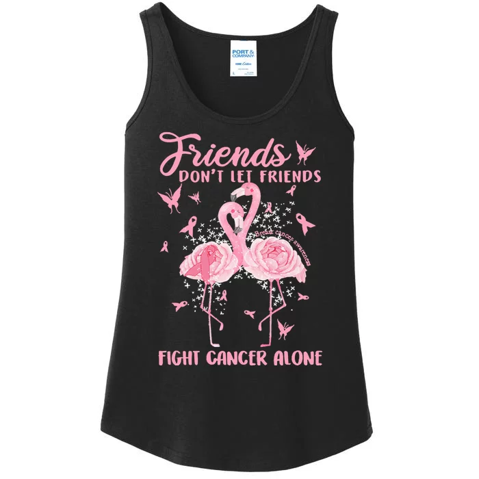 Womens Friends Don't Let Friends Fight Breast Cancer Alone Gifts Ladies Essential Tank