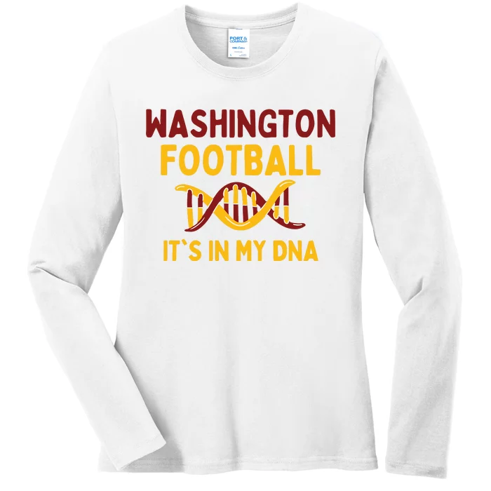 Washington Football DC Sports Team Ladies Long Sleeve Shirt