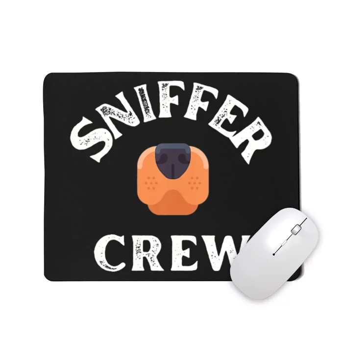 Wo Funny Dog Lover -Scentwork, Sniffer Crew V-Neck Mousepad