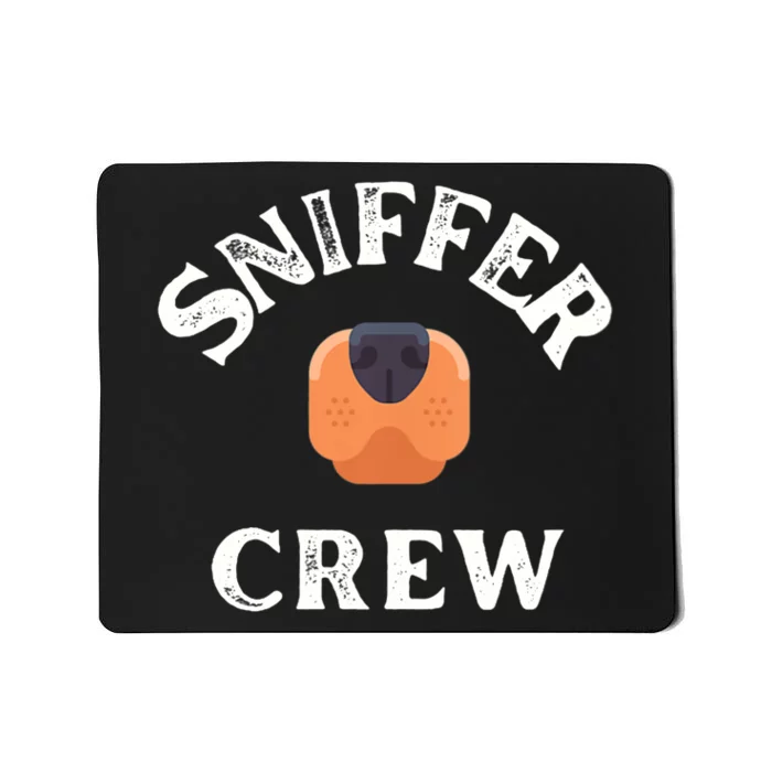 Wo Funny Dog Lover -Scentwork, Sniffer Crew V-Neck Mousepad