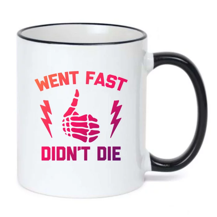 Went Fast DidnT Die Cool Gift Funny Race Car Dirt Bike Racing Gift Black Color Changing Mug