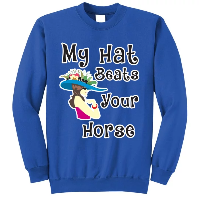 Wo Funny Derby Hat Horse Betting Derby Raceday Party Gift Sweatshirt