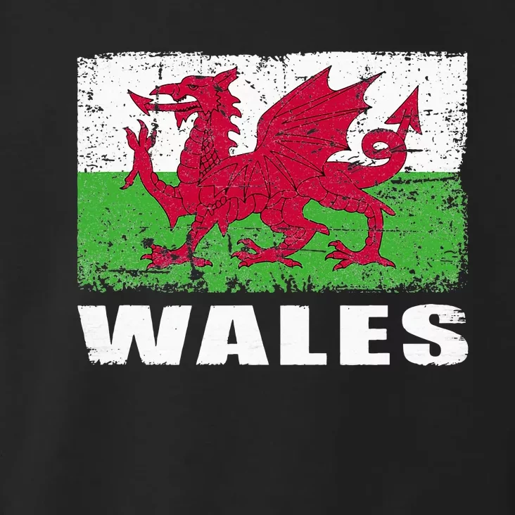 Wales Flag Design Grunge Country Flag Wales Toddler Hoodie