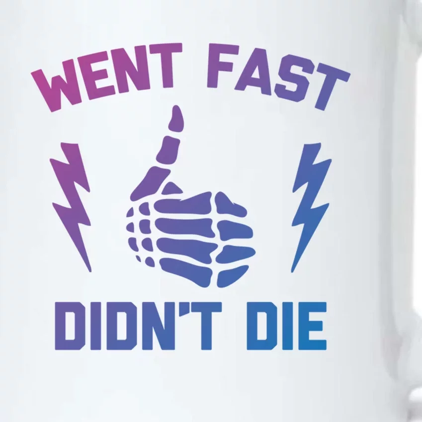 Went Fast DidnT Die Cool Gift Funny Race Car Dirt Bike Racing Gift Black Color Changing Mug