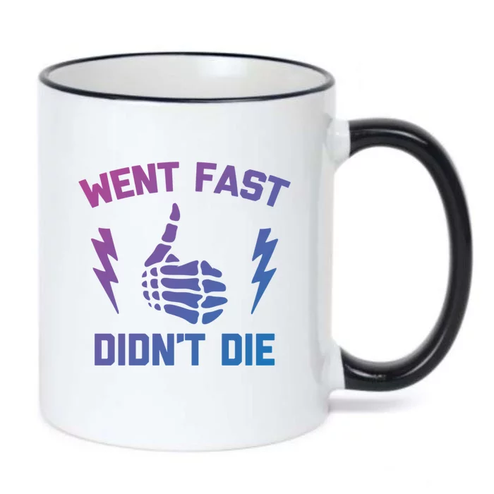 Went Fast DidnT Die Cool Gift Funny Race Car Dirt Bike Racing Gift Black Color Changing Mug