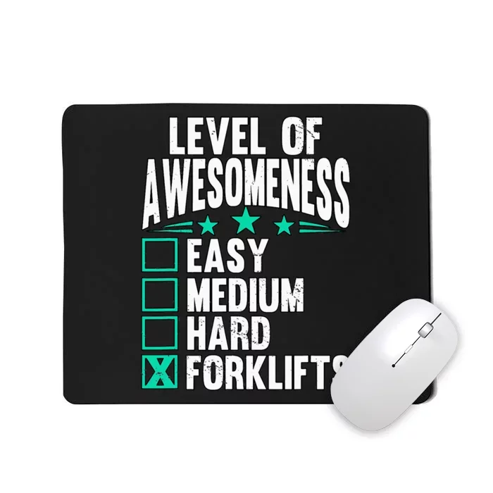 Warehouse Forklift Driver Mousepad