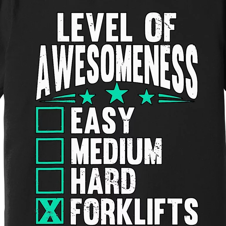 Warehouse Forklift Driver Premium T-Shirt