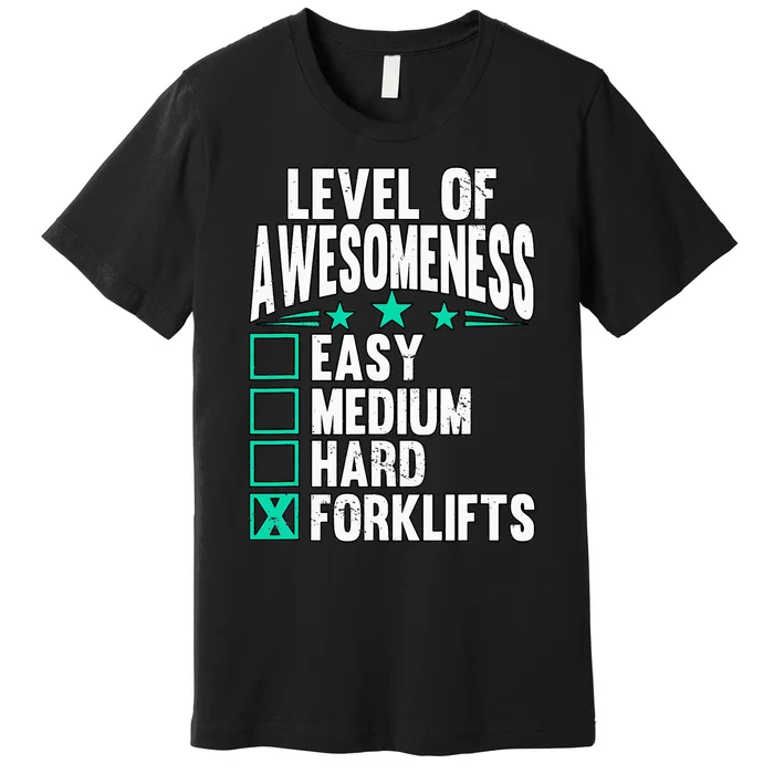 Warehouse Forklift Driver Premium T-Shirt