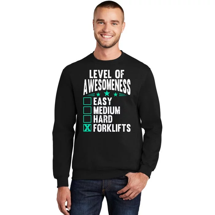 Warehouse Forklift Driver Tall Sweatshirt