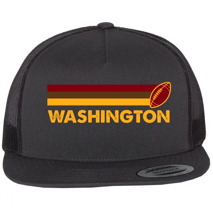 Washington Football DC Team Retro Flat Bill Trucker Hat