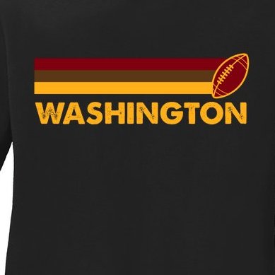 Washington Football DC Team Retro Ladies Missy Fit Long Sleeve Shirt