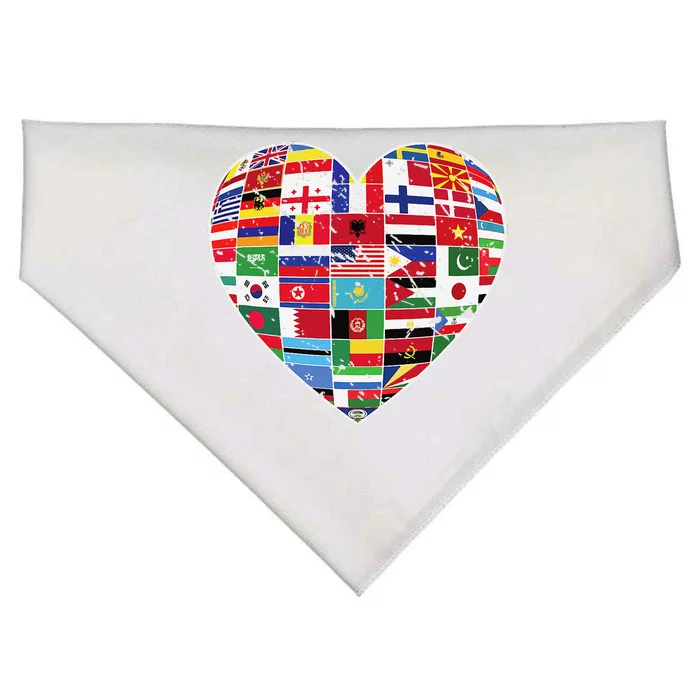 World Flags Earth Day USA-Made Doggie Bandana