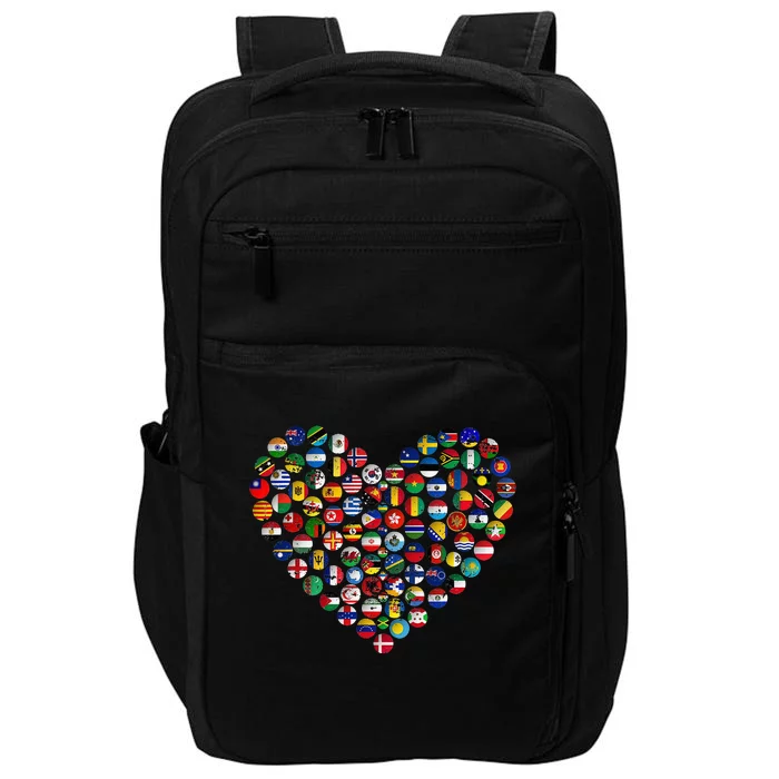 World Flags Earth Day Impact Tech Backpack