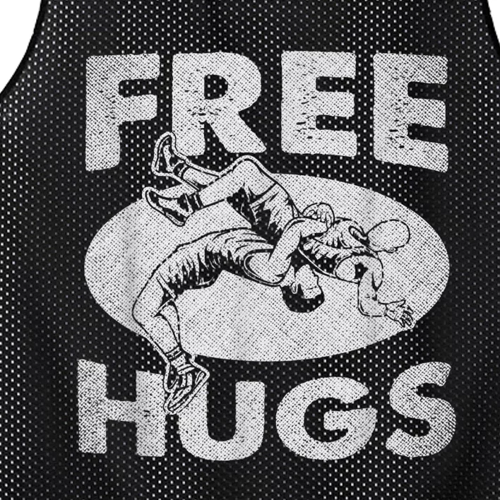 Wrestling Funny Free Hugs Wrestling Mesh Reversible Basketball Jersey Tank