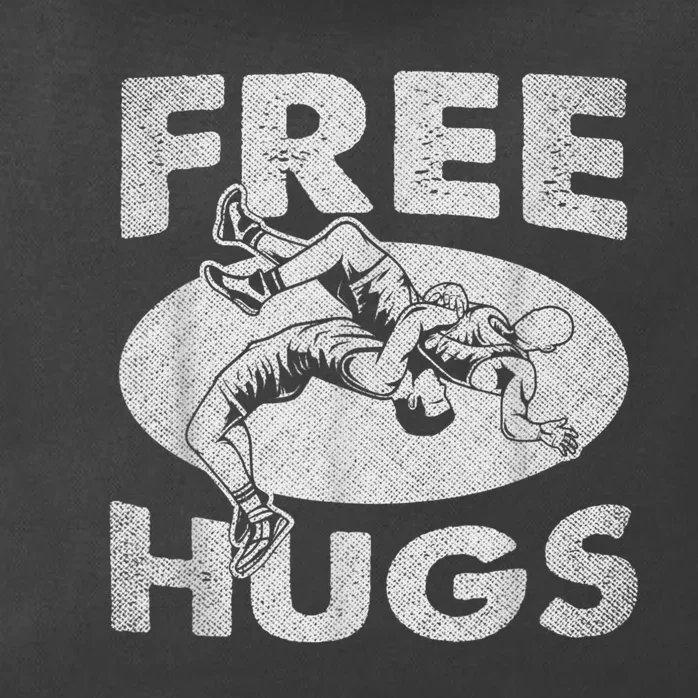 Wrestling Funny Free Hugs Wrestling Zip Tote Bag