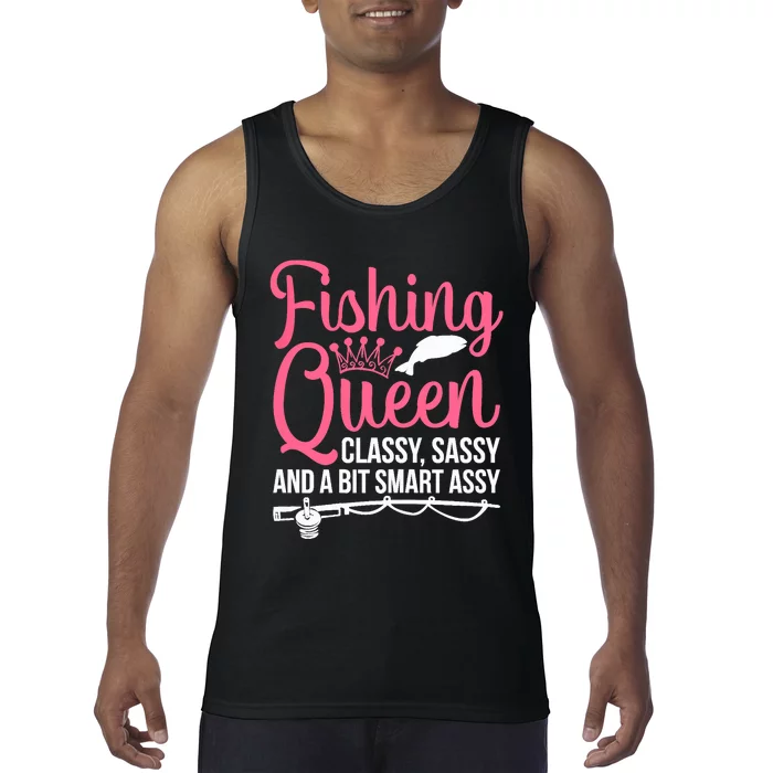 Wo Fishing for Girl Fish Bass Fishing Tank Top