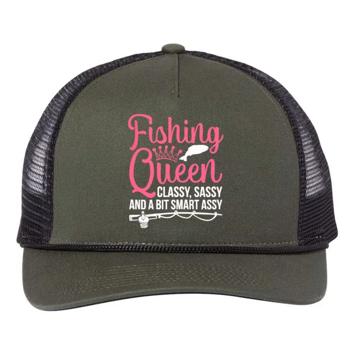 Wo Fishing for Girl Fish Bass Fishing Retro Rope Trucker Hat Cap