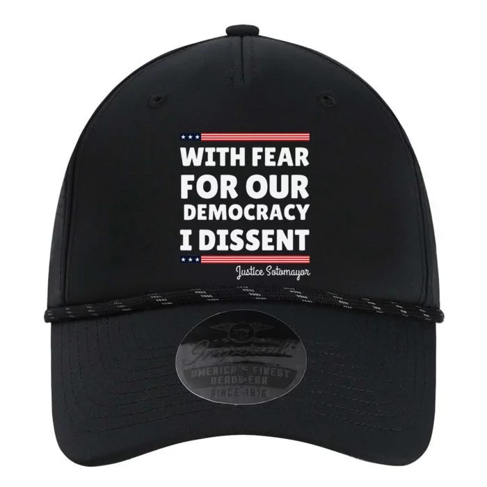 With Fear For Our Democracy I Dissent Justice Sotomayor Performance The Dyno Cap