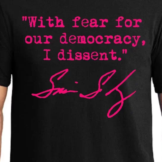 With Fear For Our Democracy I Dissent Pajama Set