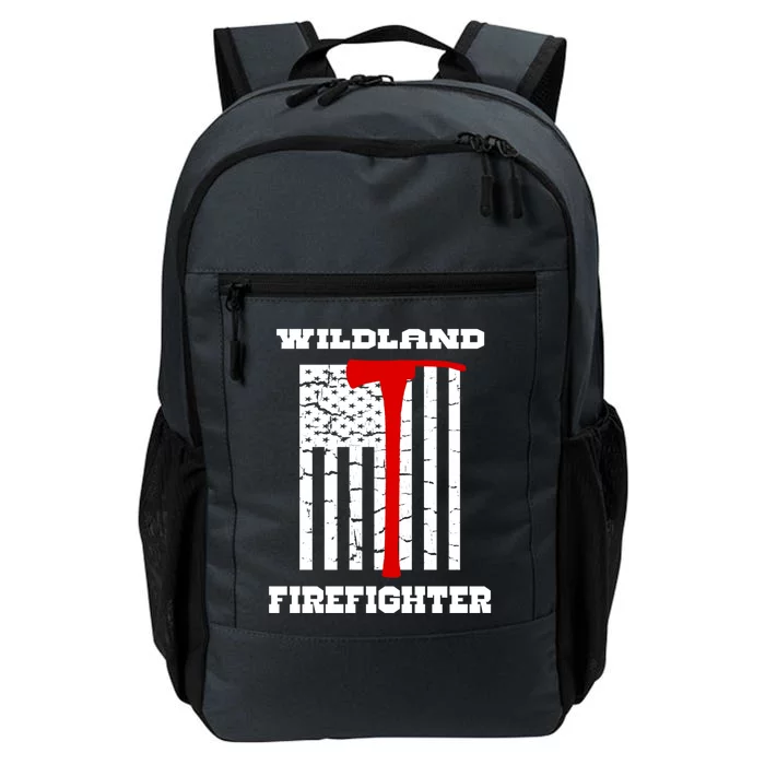 Wildland Firefighter Flag With Pulaski Hooded Gift Daily Commute Backpack