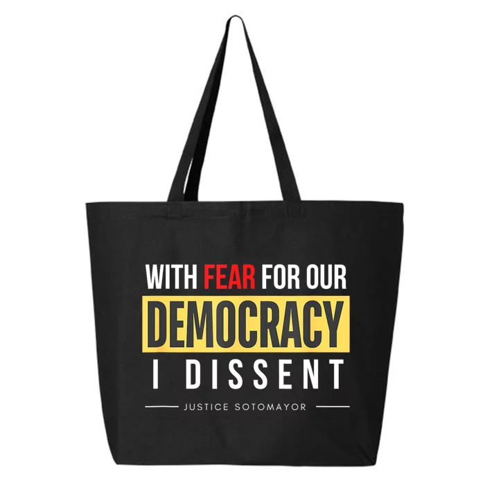 With Fear For Our Democracy 25L Jumbo Tote