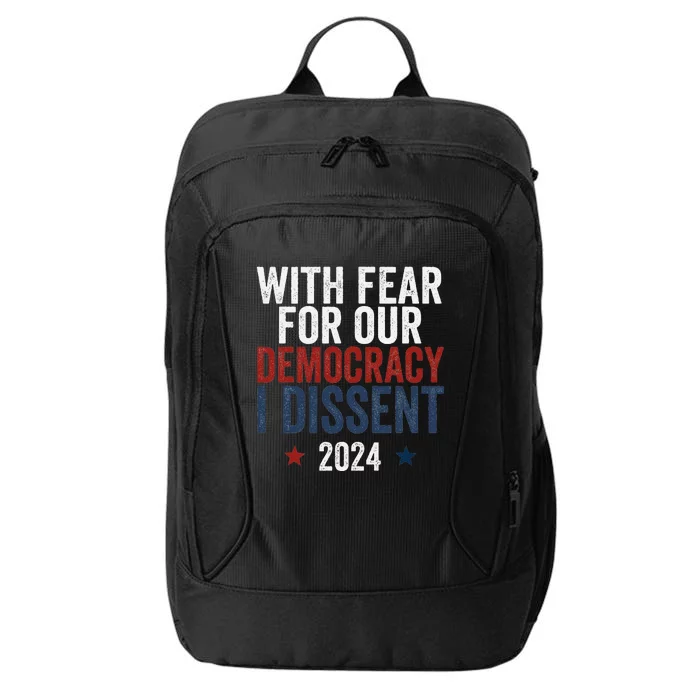 With Fear For Our Democracy Bold Statement City Backpack