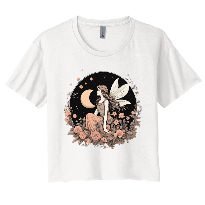 Whimsical Fairy Fairycore Aesthetic Women's Crop Top Tee