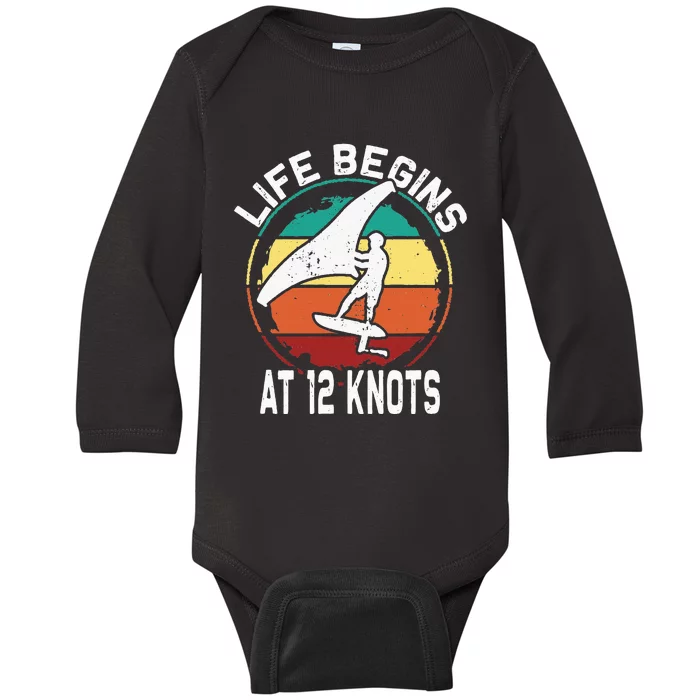 Wing foiling foil surfing wing surf surfer water sports Baby Long Sleeve Bodysuit