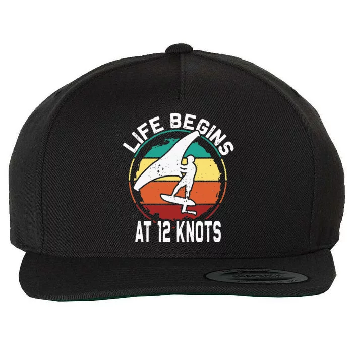 Wing foiling foil surfing wing surf surfer water sports Wool Snapback Cap