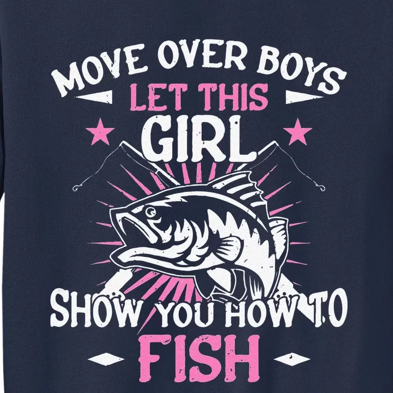 Womens Funny Fishing Let This Show You How To Fish Sweatshirt