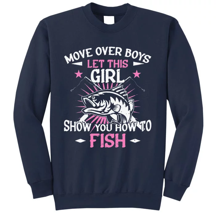 Womens Funny Fishing Let This Show You How To Fish Sweatshirt