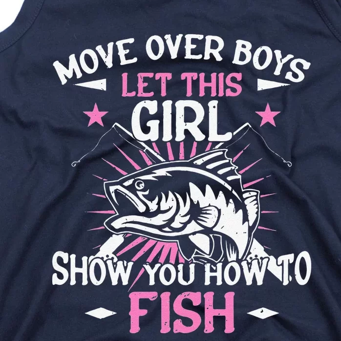 Womens Funny Fishing Let This Show You How To Fish Tank Top