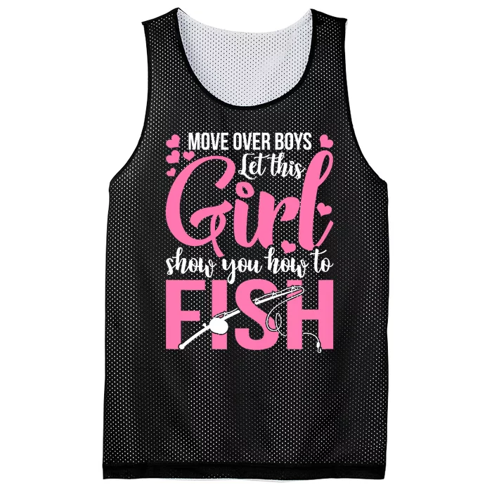 Wo Fishing for Girl Fish Bass Fishing Mesh Reversible Basketball Jersey Tank