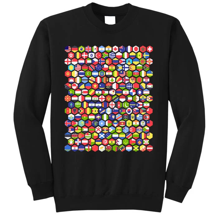 World Flags Flags Of The World Nations Flags Tall Sweatshirt