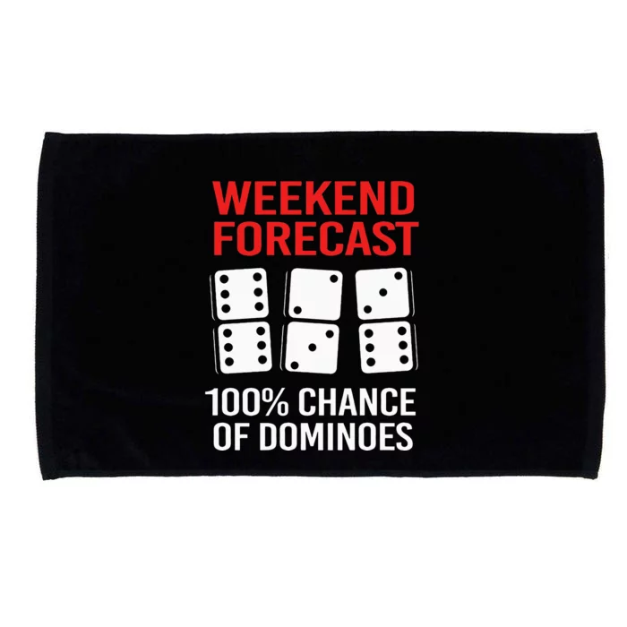 Weekend Forecast Funny Domino For Men Microfiber Hand Towel