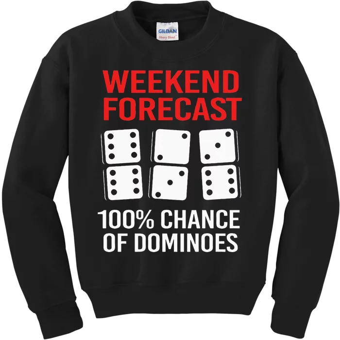 Weekend Forecast Funny Domino For Men Kids Sweatshirt