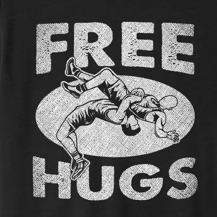 Wrestling Funny Free Hugs Wrestling ChromaSoft Performance T-Shirt