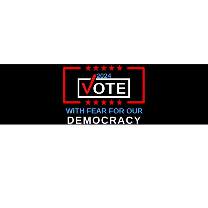 With Fear For Our Democracy I Dissent Justice Sotomayor Bumper Sticker