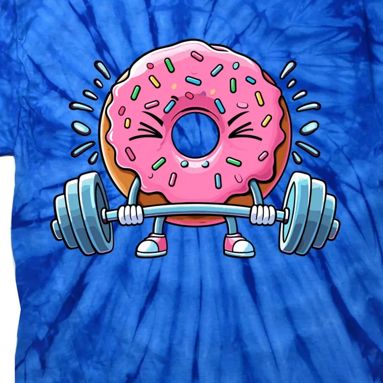 Weightlifing Funny Fitness Workout Gym Donut Lover Doughnut Gift Tie-Dye T-Shirt